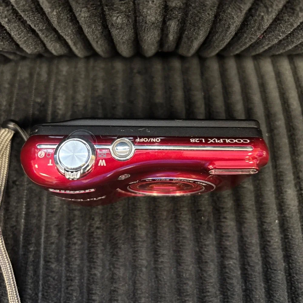 Nikon Coolpix L28 Red 20.1MP Digital Camera 5x Wide Optical Zoom HD Video